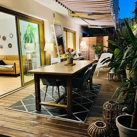 Апартаменты 4 Pieces Climatise, Dependance, Double Terrasse, Jardin, Centre Cannet