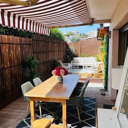4 Pieces Climatise, Dependance, Double Terrasse, Jardin, Centre Cannet * Ле-Канне